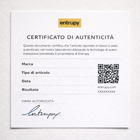 Certificato Entrupy